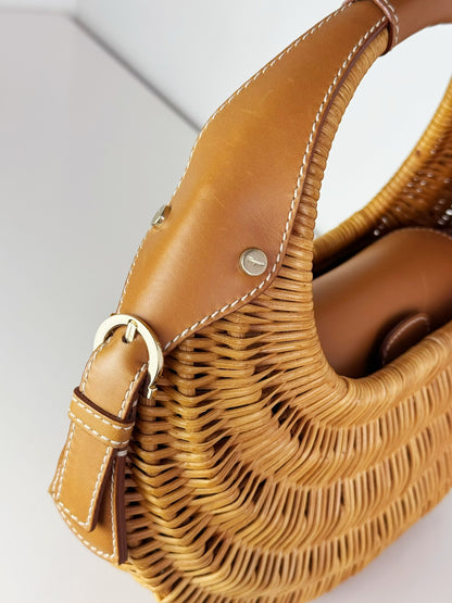 Salvatore Ferragamo Rattan Basket Handbag