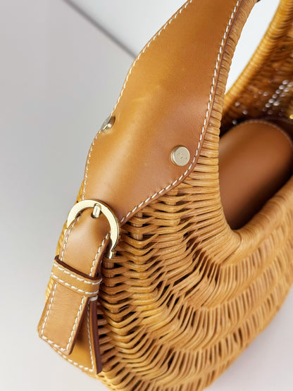 Salvatore Ferragamo Rattan Basket Handbag