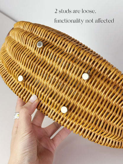 Salvatore Ferragamo Rattan Basket Handbag