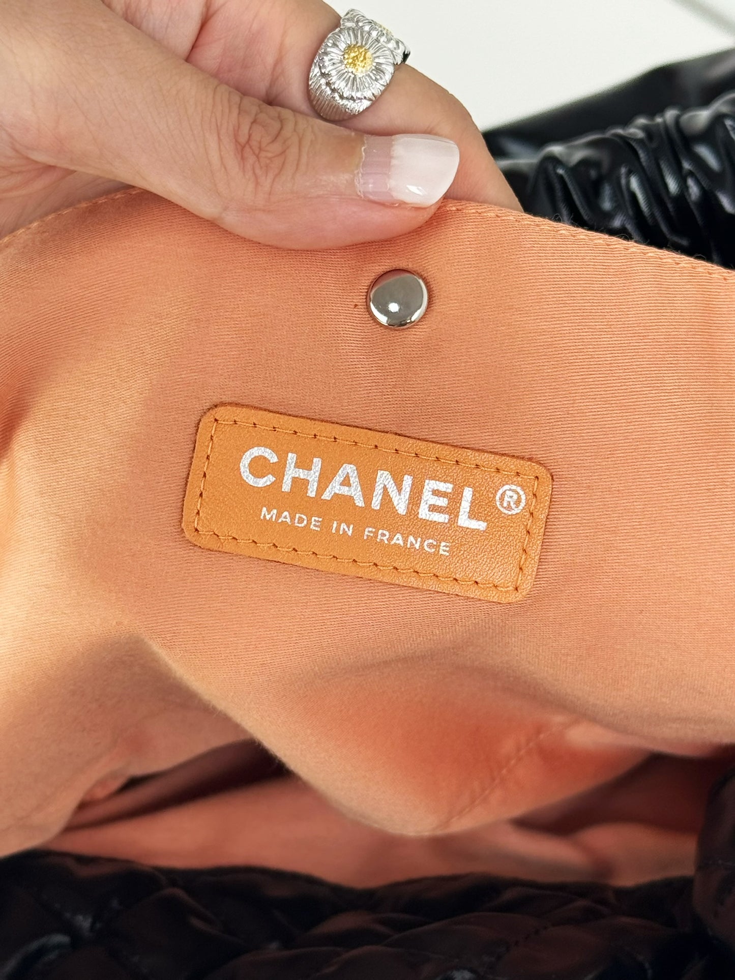 Chanel Vintage Nylon Hobo Tote Shoulder Bag