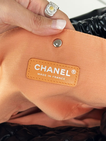 Chanel Vintage Nylon Hobo Tote Shoulder Bag
