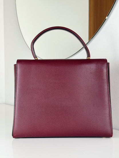 Cartier Vintage Burgundy Must De Handbag