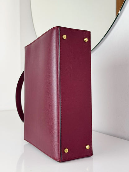 Cartier Vintage Burgundy Must De Handbag