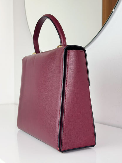 Cartier Vintage Burgundy Must De Handbag