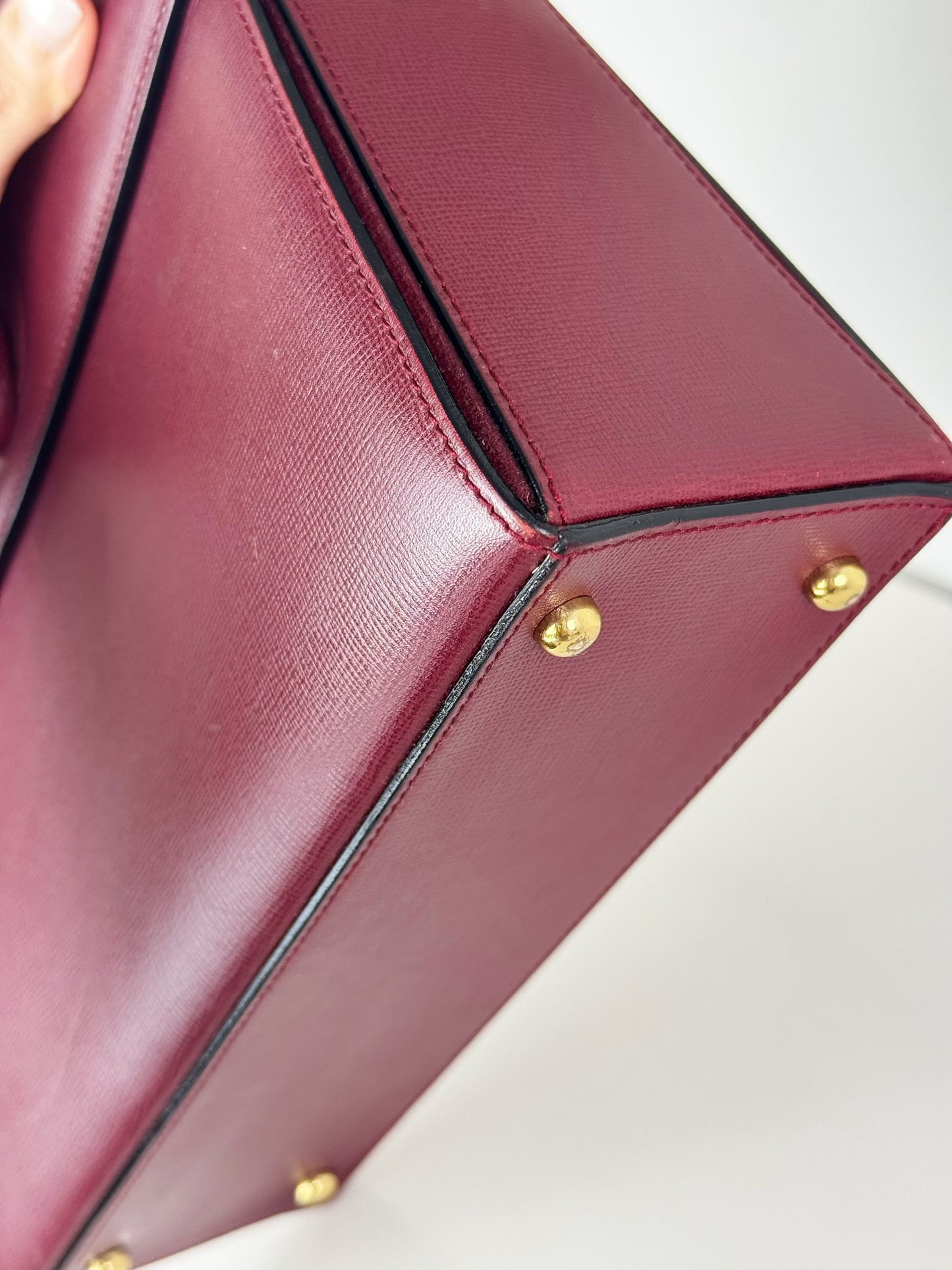 Cartier Vintage Burgundy Must De Handbag