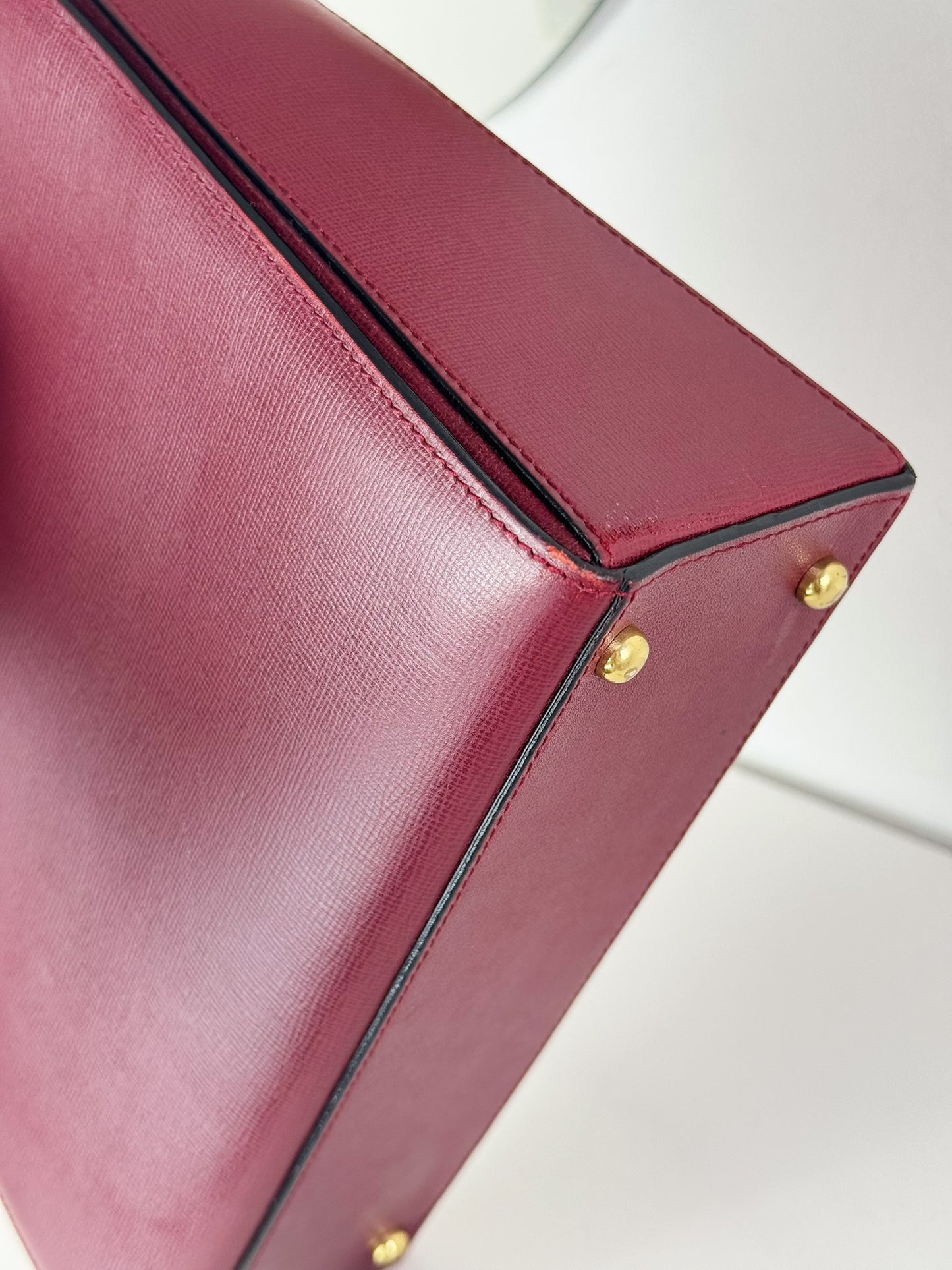 Cartier Vintage Burgundy Must De Handbag