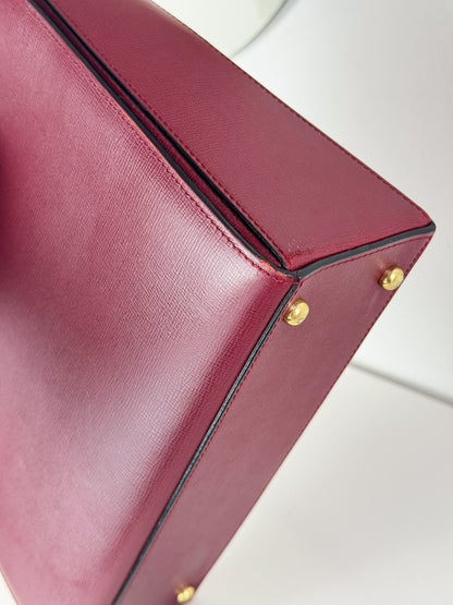 Cartier Vintage Burgundy Must De Handbag