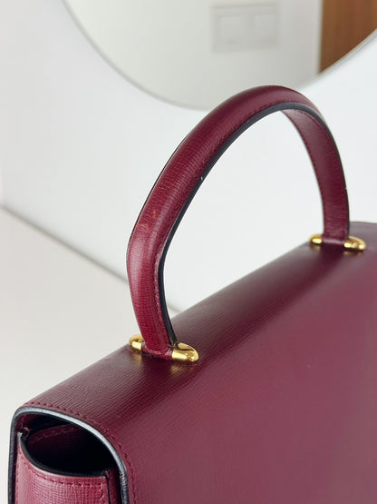 Cartier Vintage Burgundy Must De Handbag