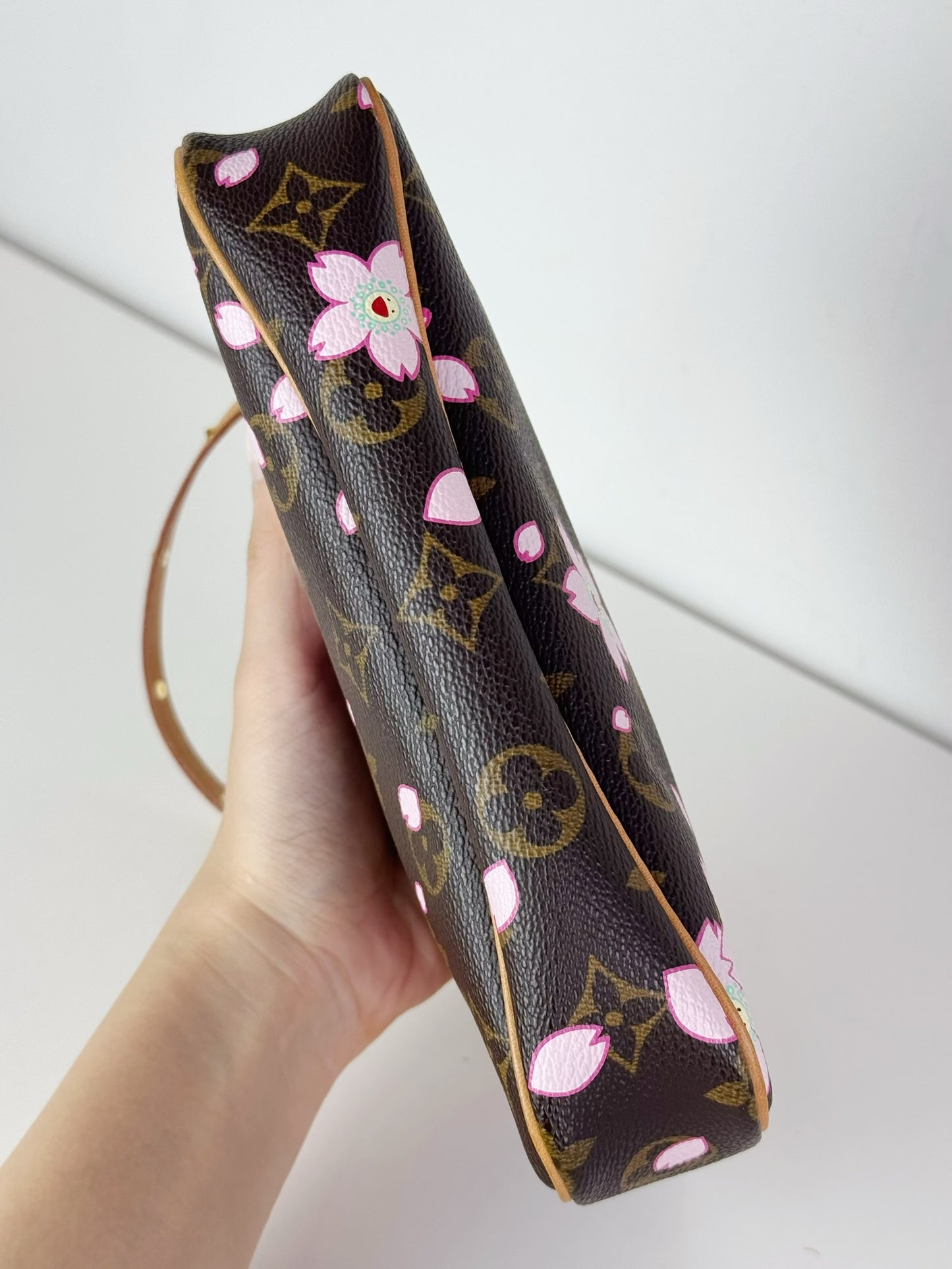 Louis Vuitton Takashi Murakami Sakura Cherry Blossom Pochette Accessoires Shoulder Crossbody Bag