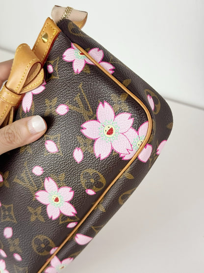 Louis Vuitton Takashi Murakami Sakura Cherry Blossom Pochette Accessoires Shoulder Crossbody Bag