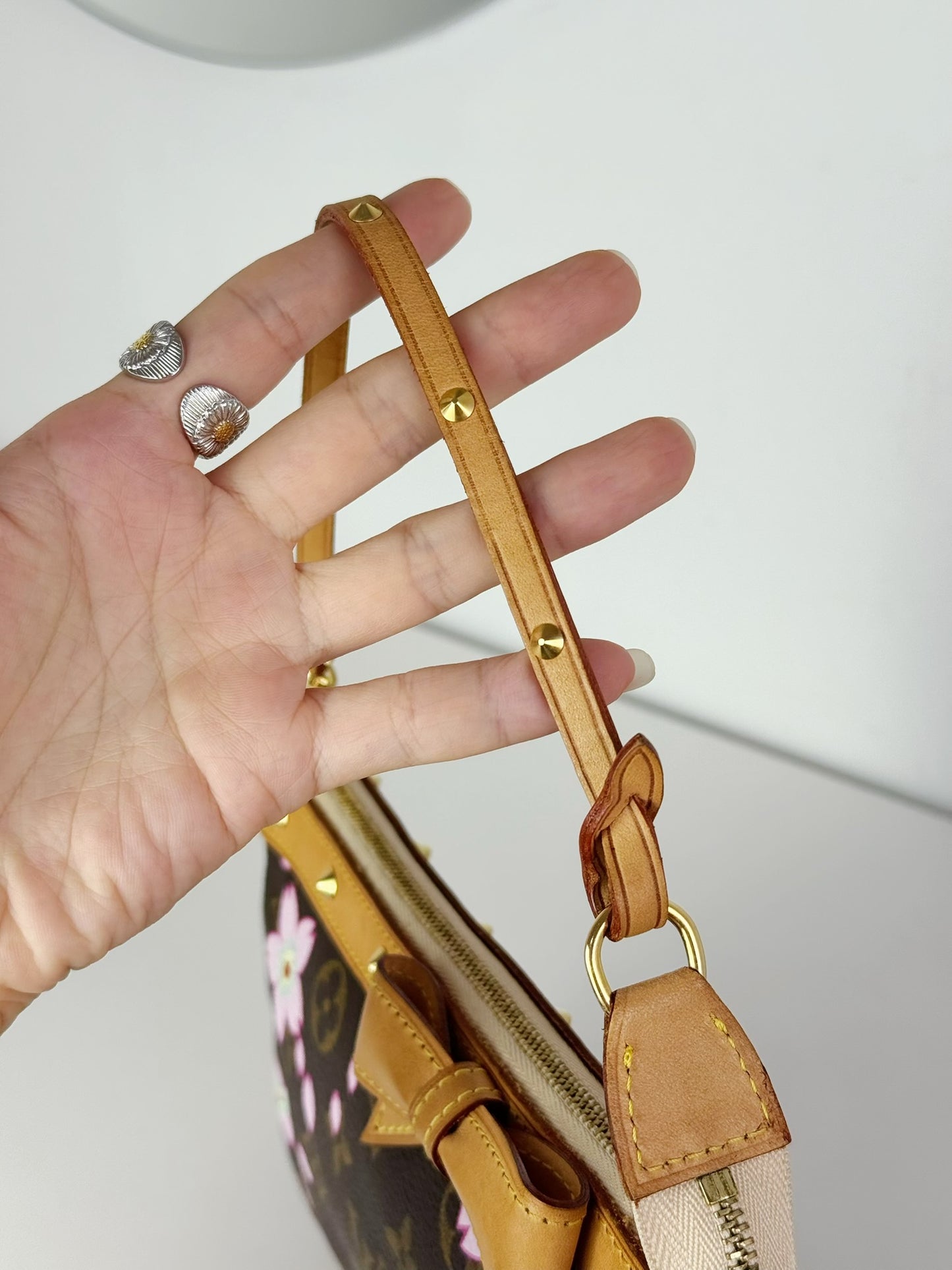 Louis Vuitton Takashi Murakami Sakura Cherry Blossom Pochette Accessoires Shoulder Crossbody Bag