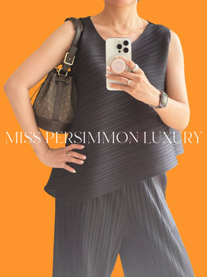 Louis Vuitton Vintage Mini Lin Denim Noelie Shoulder Bag