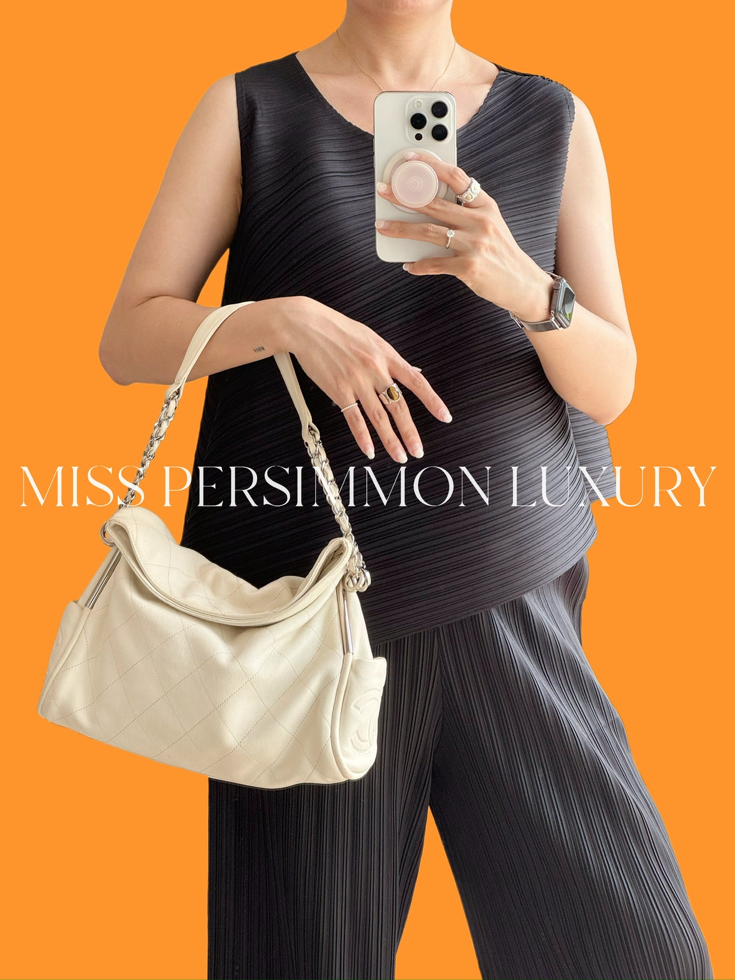 Chanel Vintage Lambskin Ultimate Soft Hobo Shoulder Bag