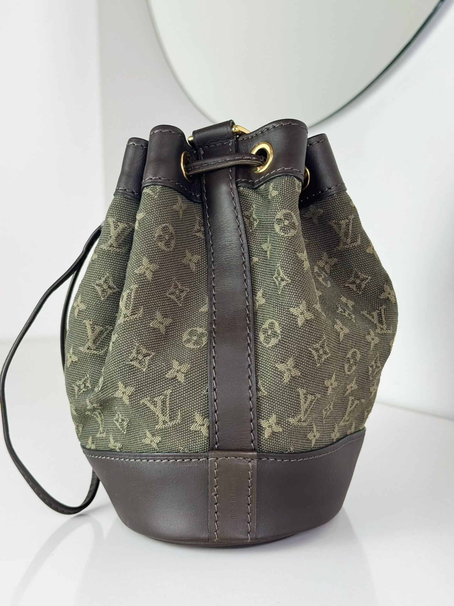Louis Vuitton Vintage Mini Lin Denim Noelie Shoulder Bag
