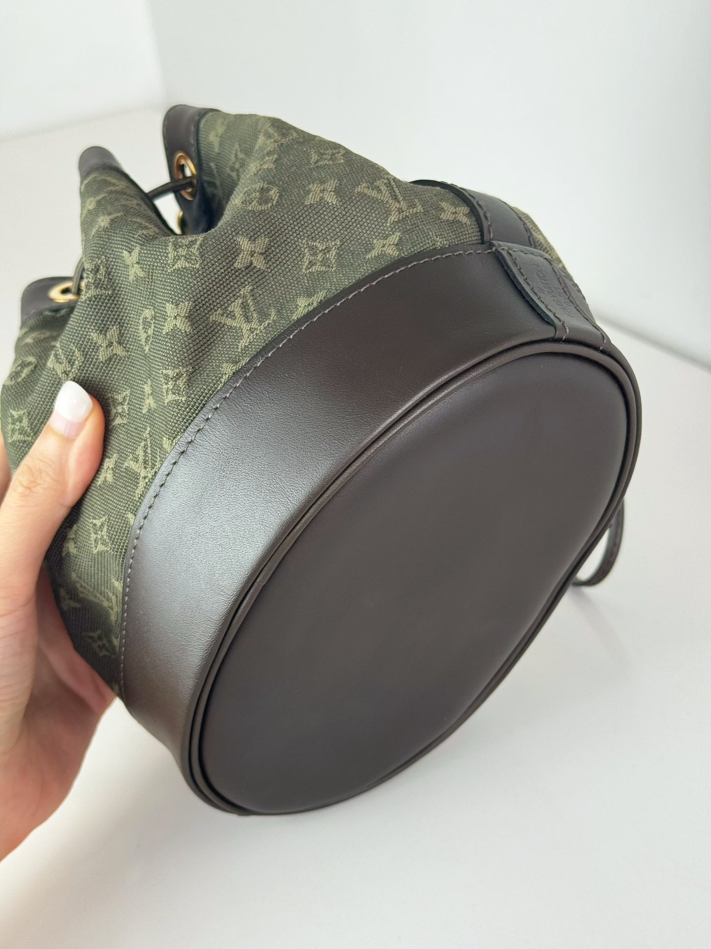 Louis Vuitton Vintage Mini Lin Denim Noelie Shoulder Bag
