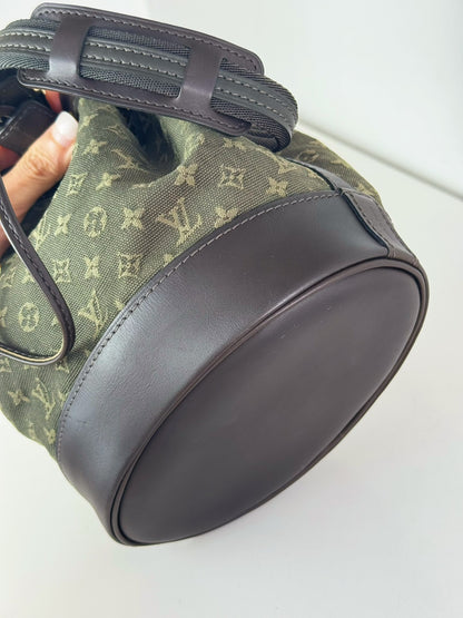 Louis Vuitton Vintage Mini Lin Denim Noelie Shoulder Bag