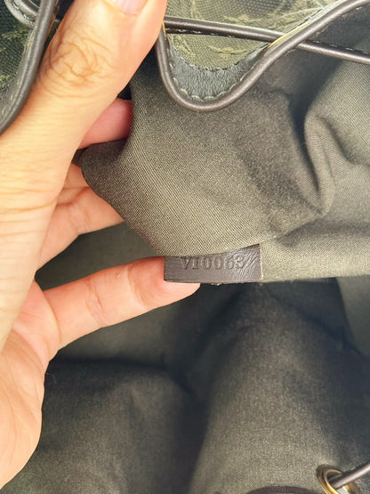 Louis Vuitton Vintage Mini Lin Denim Noelie Shoulder Bag