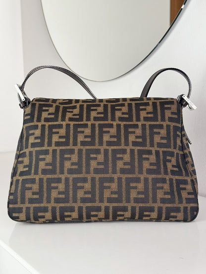 Fendi Vintage Zucca Mamma Baguette Shoulder Bag
