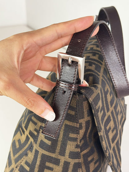 Fendi Vintage Zucca Mamma Baguette Shoulder Bag