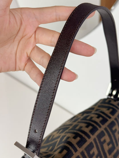 Fendi Vintage Zucca Mamma Baguette Shoulder Bag