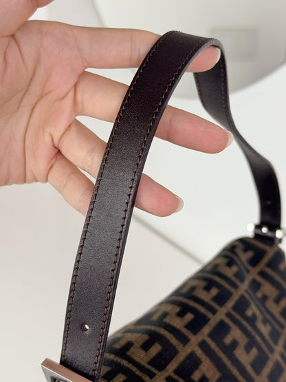 Fendi Vintage Zucca Mamma Baguette Shoulder Bag