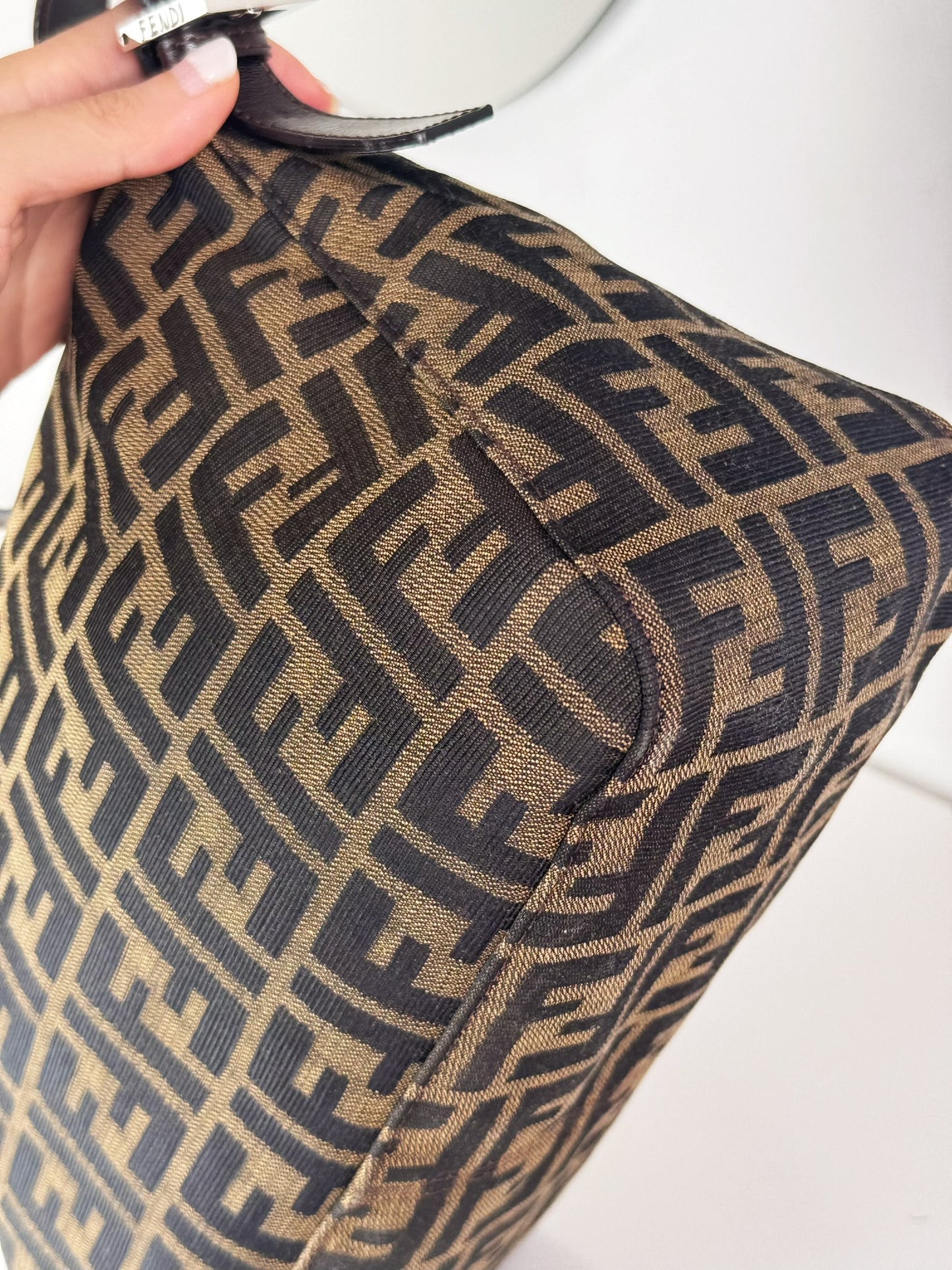 Fendi Vintage Zucca Mamma Baguette Shoulder Bag