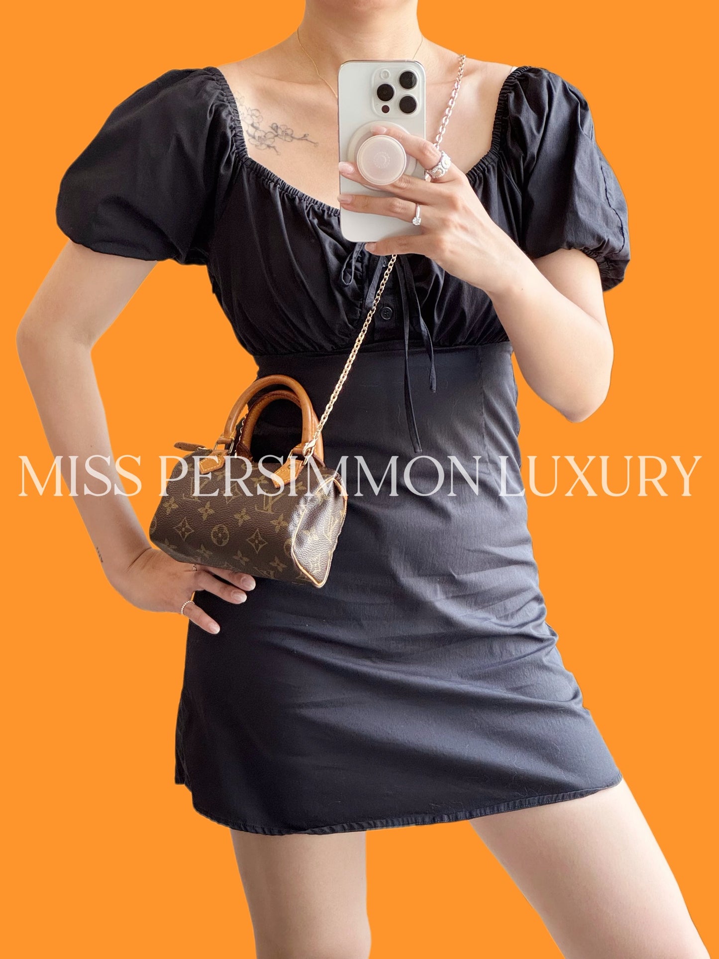 Louis Vuitton Vintage Mini Speedy Handbag Crossbody Bag