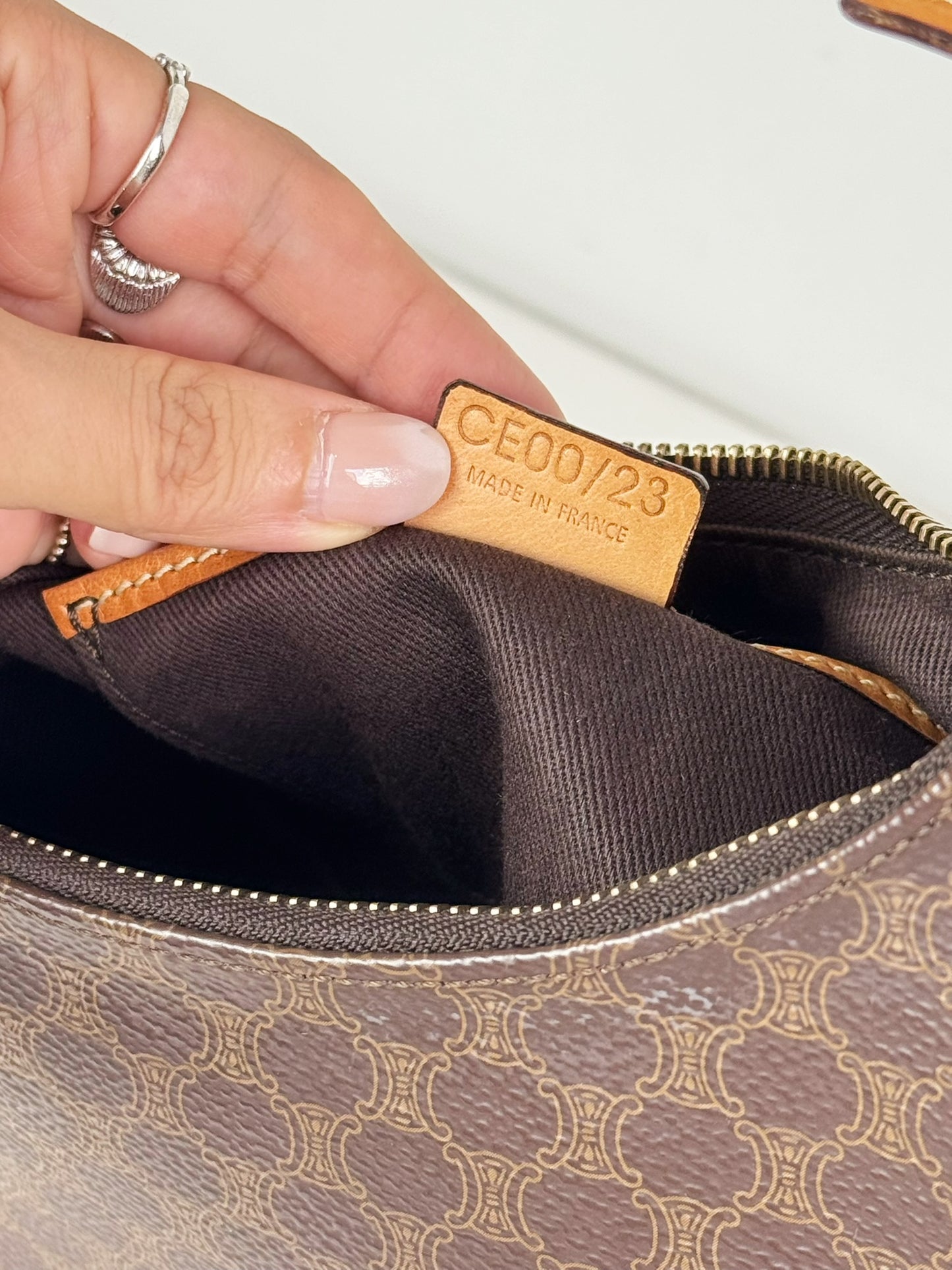 Celine Vintage Macadam Ava Shoulder Bag