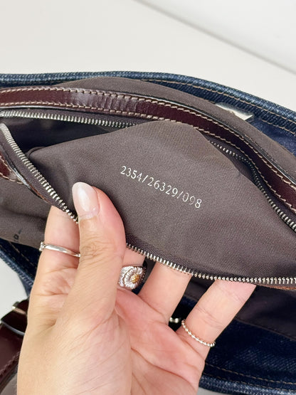 Fendi Vintage Denim Top Handle Tote Bag