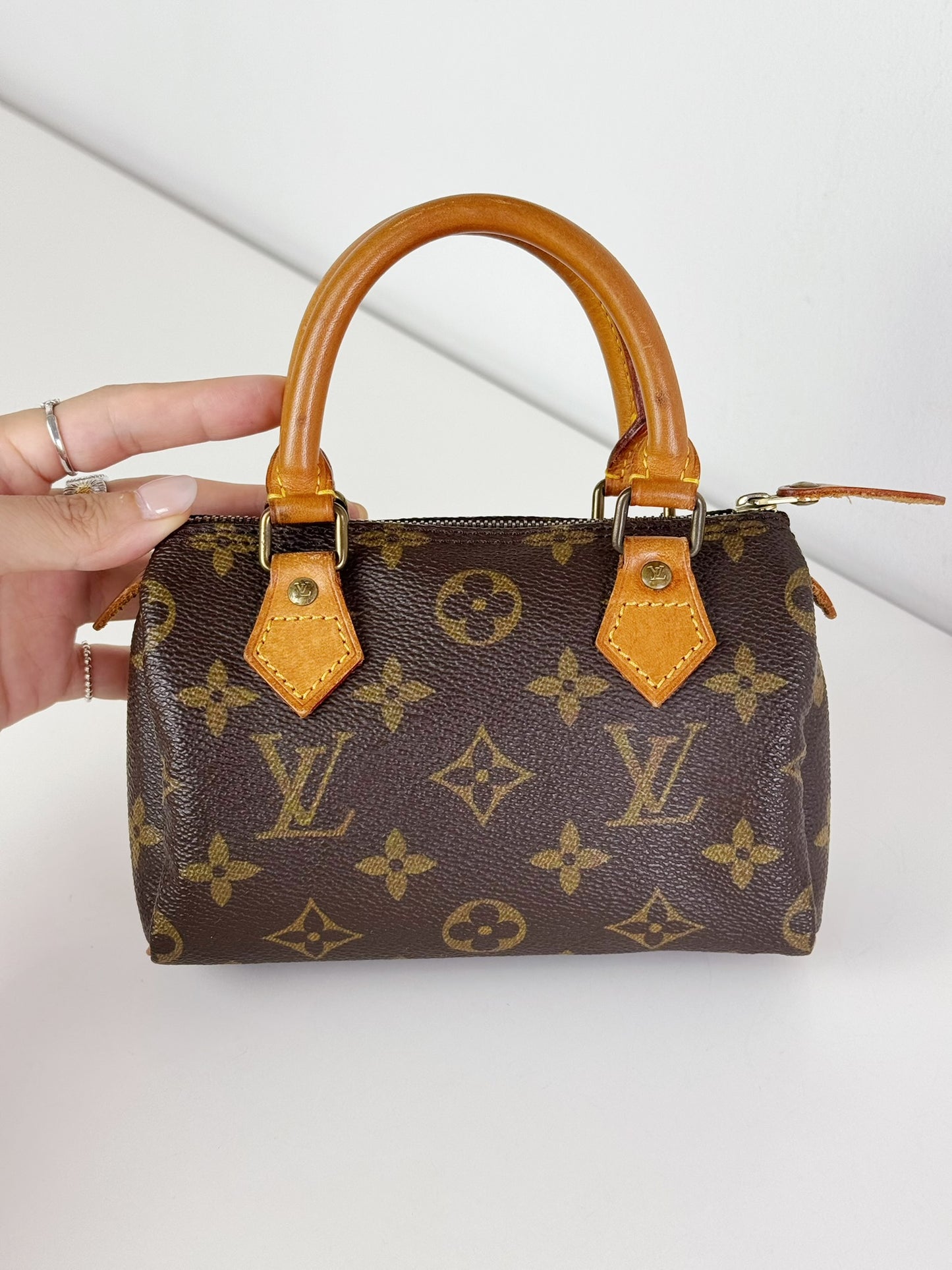 Louis Vuitton Vintage Mini Speedy Handbag Crossbody Bag