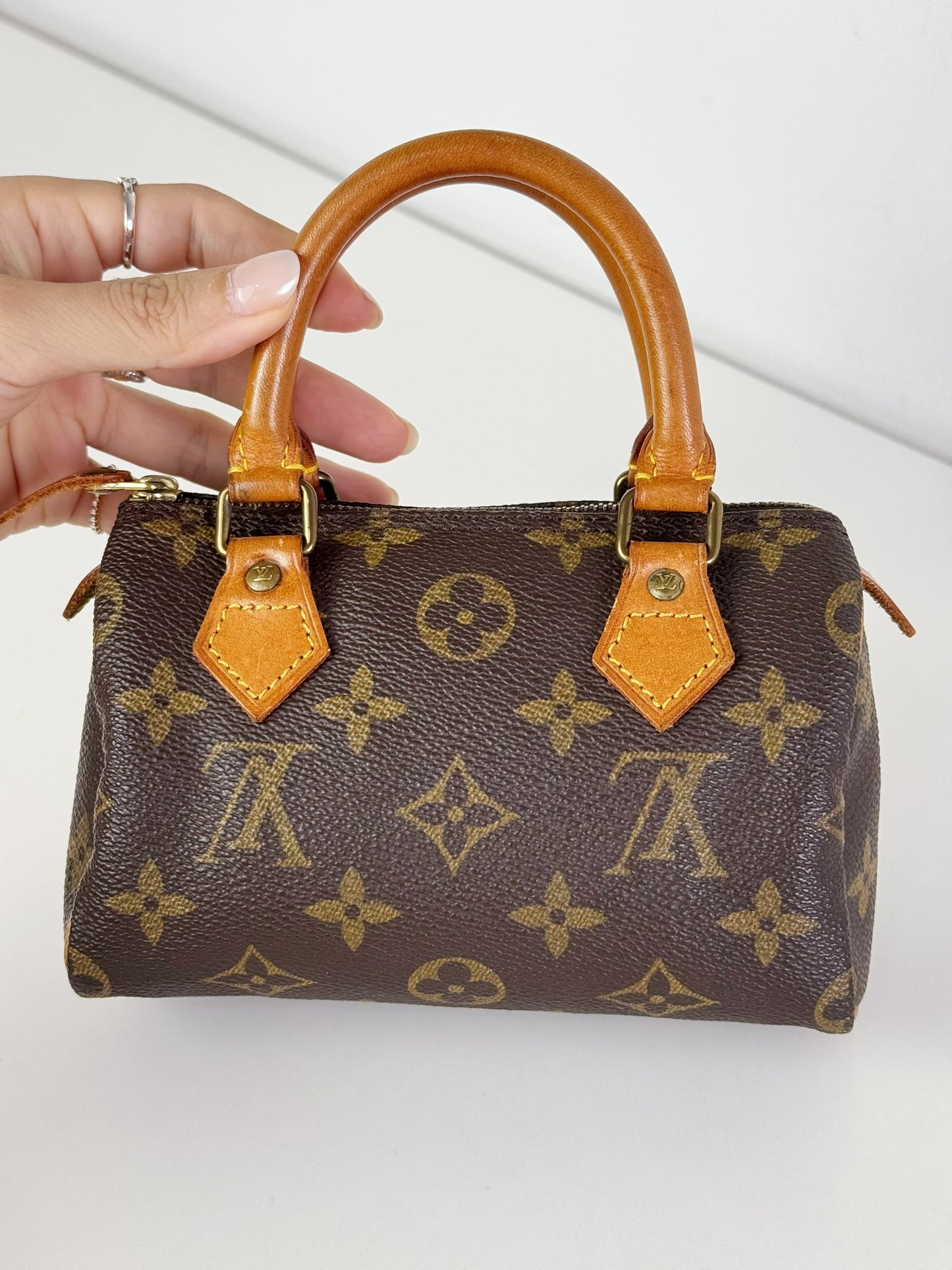 Louis Vuitton Vintage Mini Speedy Handbag Crossbody Bag