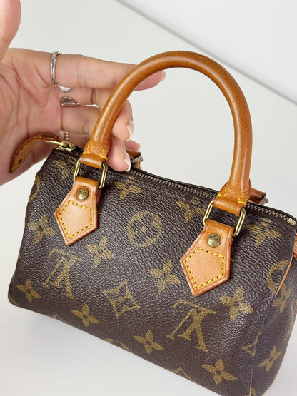 Louis Vuitton Vintage Mini Speedy Handbag Crossbody Bag