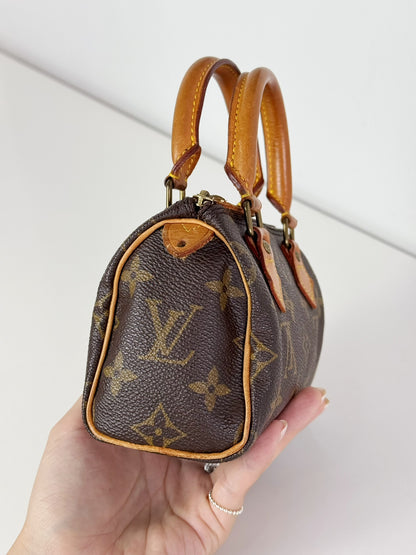 Louis Vuitton Vintage Mini Speedy Handbag Crossbody Bag
