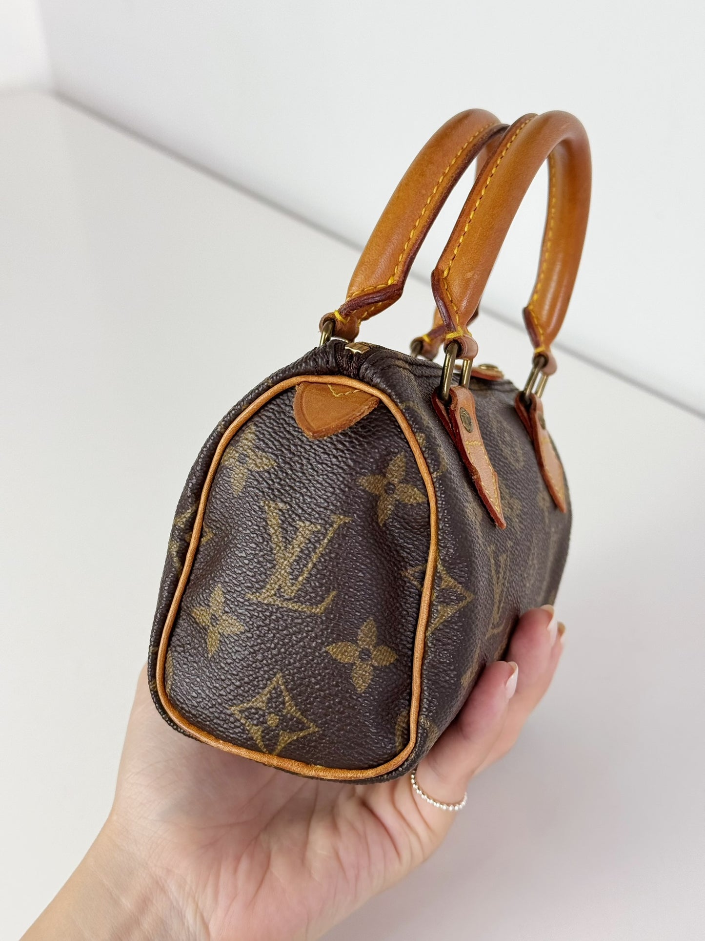 Louis Vuitton Vintage Mini Speedy Handbag Crossbody Bag