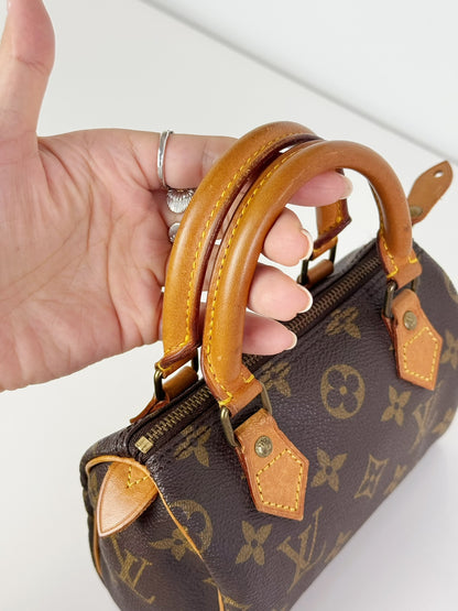 Louis Vuitton Vintage Mini Speedy Handbag Crossbody Bag