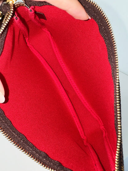 Louis Vuitton Vintage Damier Pochette Accessoires Shoulder Crossbody Bag