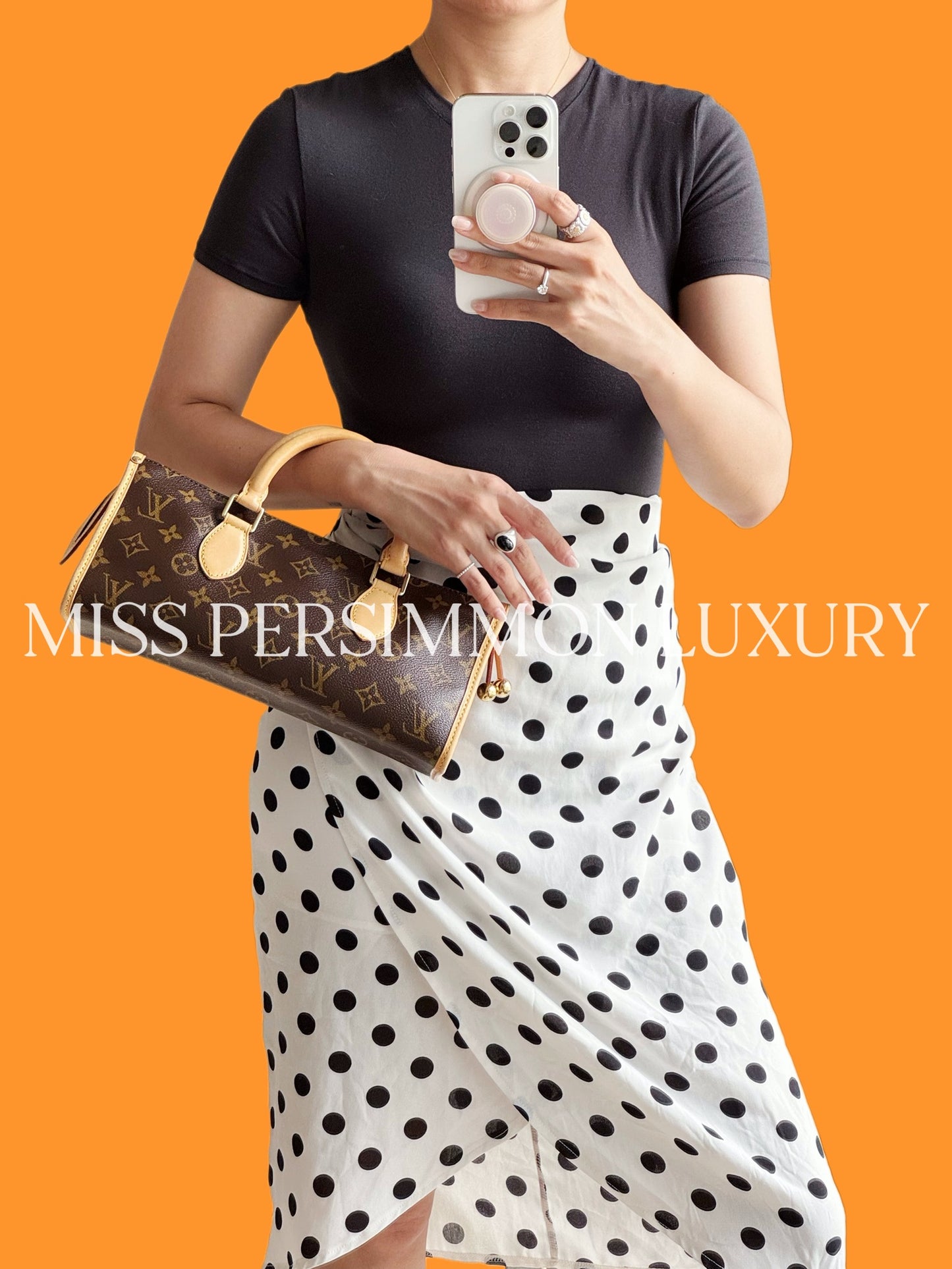 Louis Vuitton Vintage Popincourt Handbag Crossbody Bag
