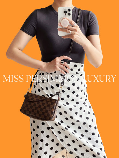Louis Vuitton Vintage Damier Pochette Accessoires Shoulder Crossbody Bag