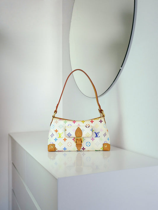 Louis Vuitton Vintage Takashi Murakami Multicolor Eliza Shoulder Bag