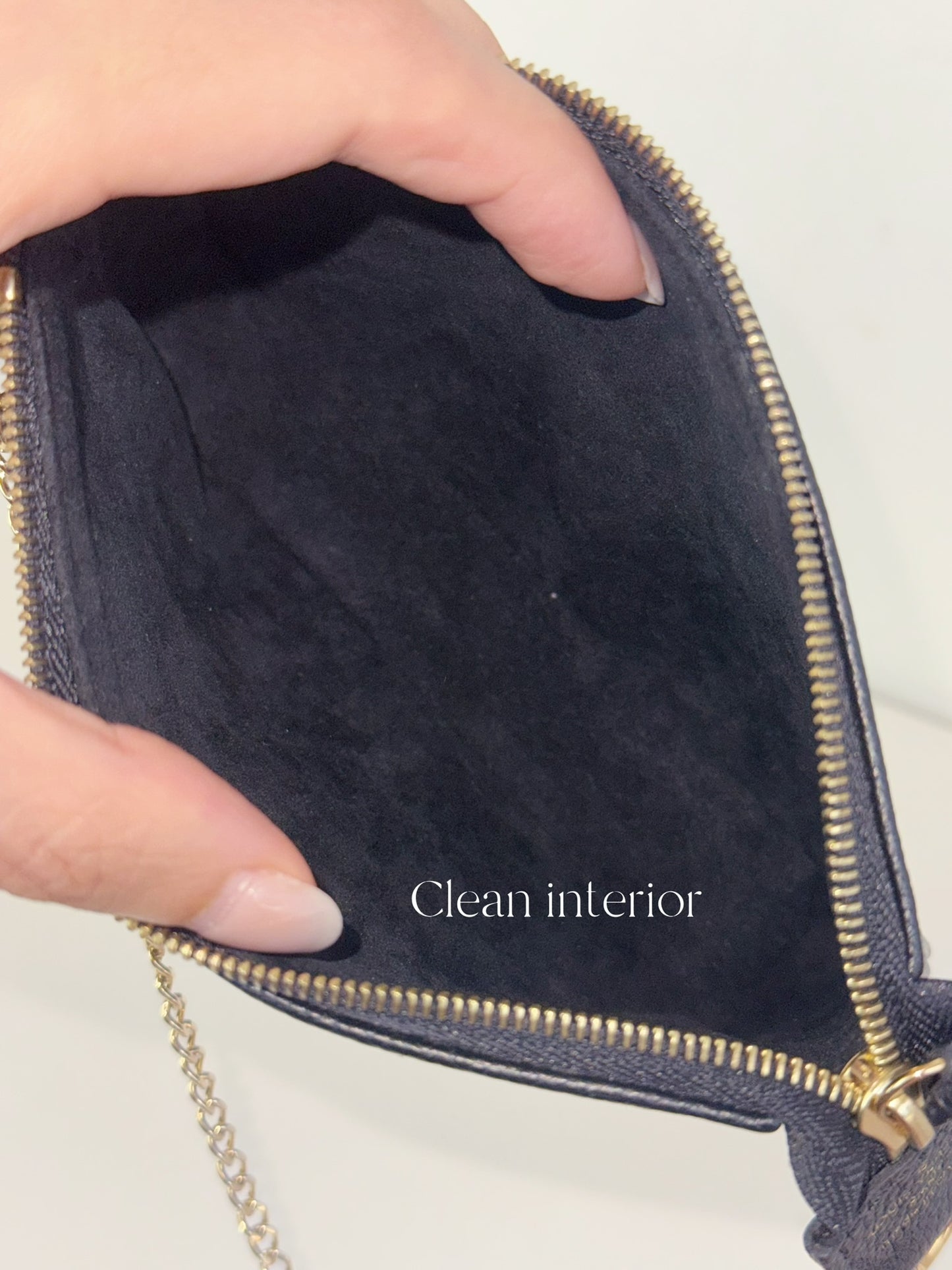 Louis Vuitton Vintage Biocolour Mini Pochette Accessoires Shoulder Crossbody Bag (RFID)