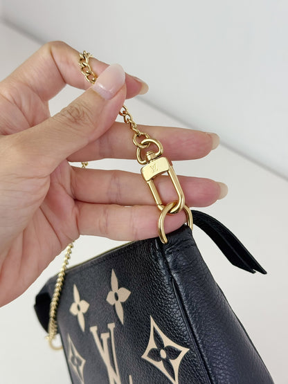 Louis Vuitton Vintage Biocolour Mini Pochette Accessoires Shoulder Crossbody Bag (RFID)