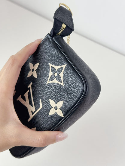 Louis Vuitton Vintage Biocolour Mini Pochette Accessoires Shoulder Crossbody Bag (RFID)