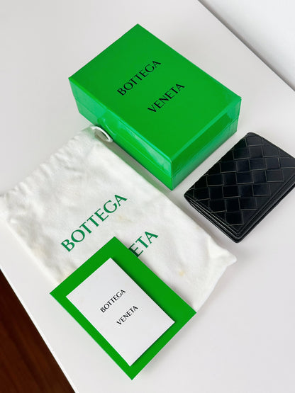 Bottega Veneta Business Intrecciato Card Holder Wallet