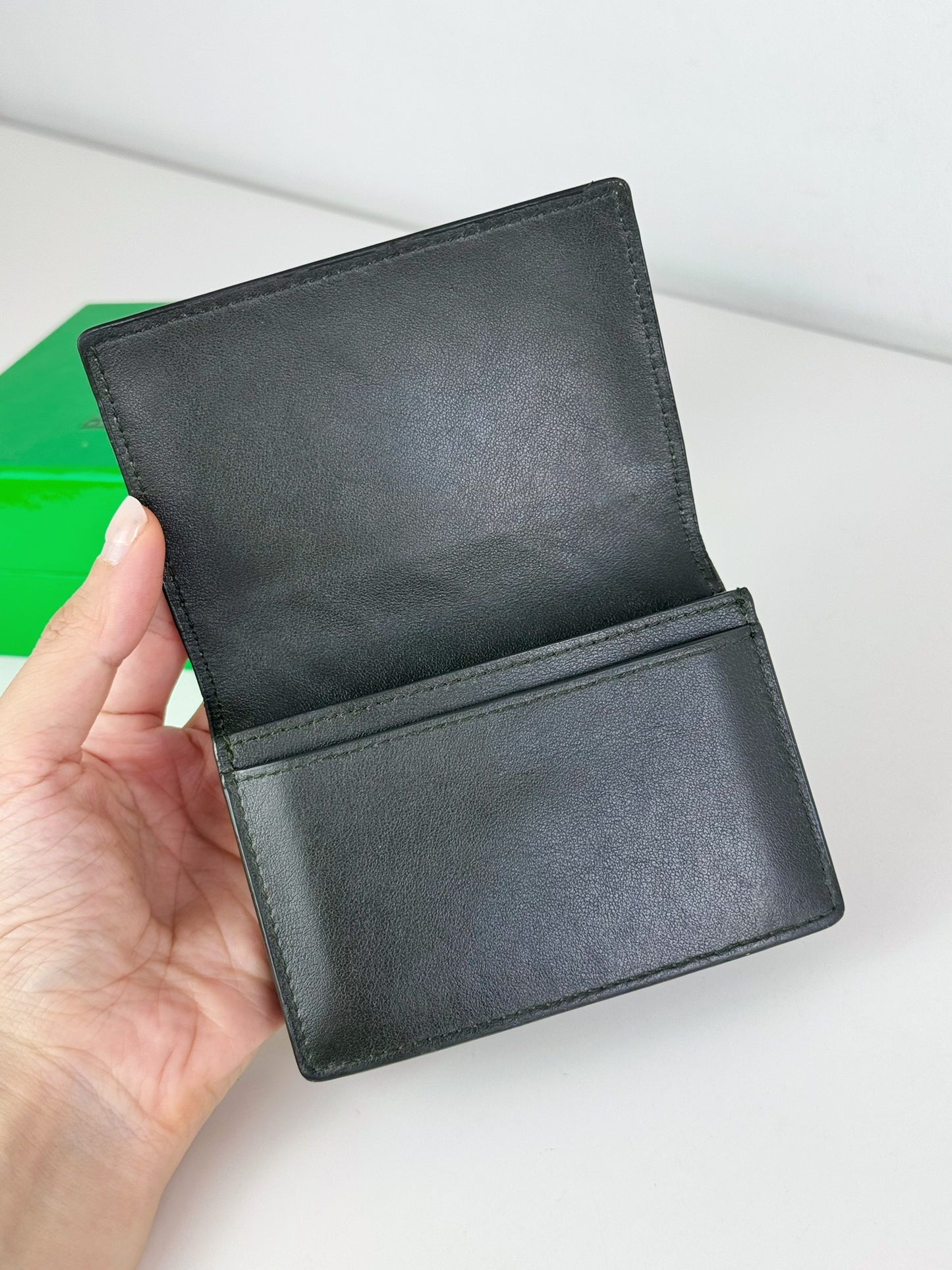Bottega Veneta Business Intrecciato Card Holder Wallet
