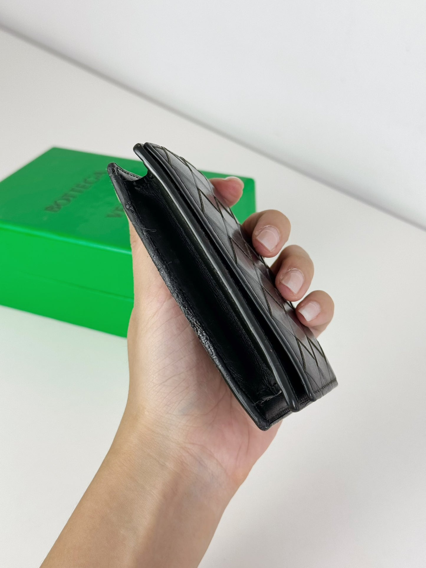 Bottega Veneta Business Intrecciato Card Holder Wallet