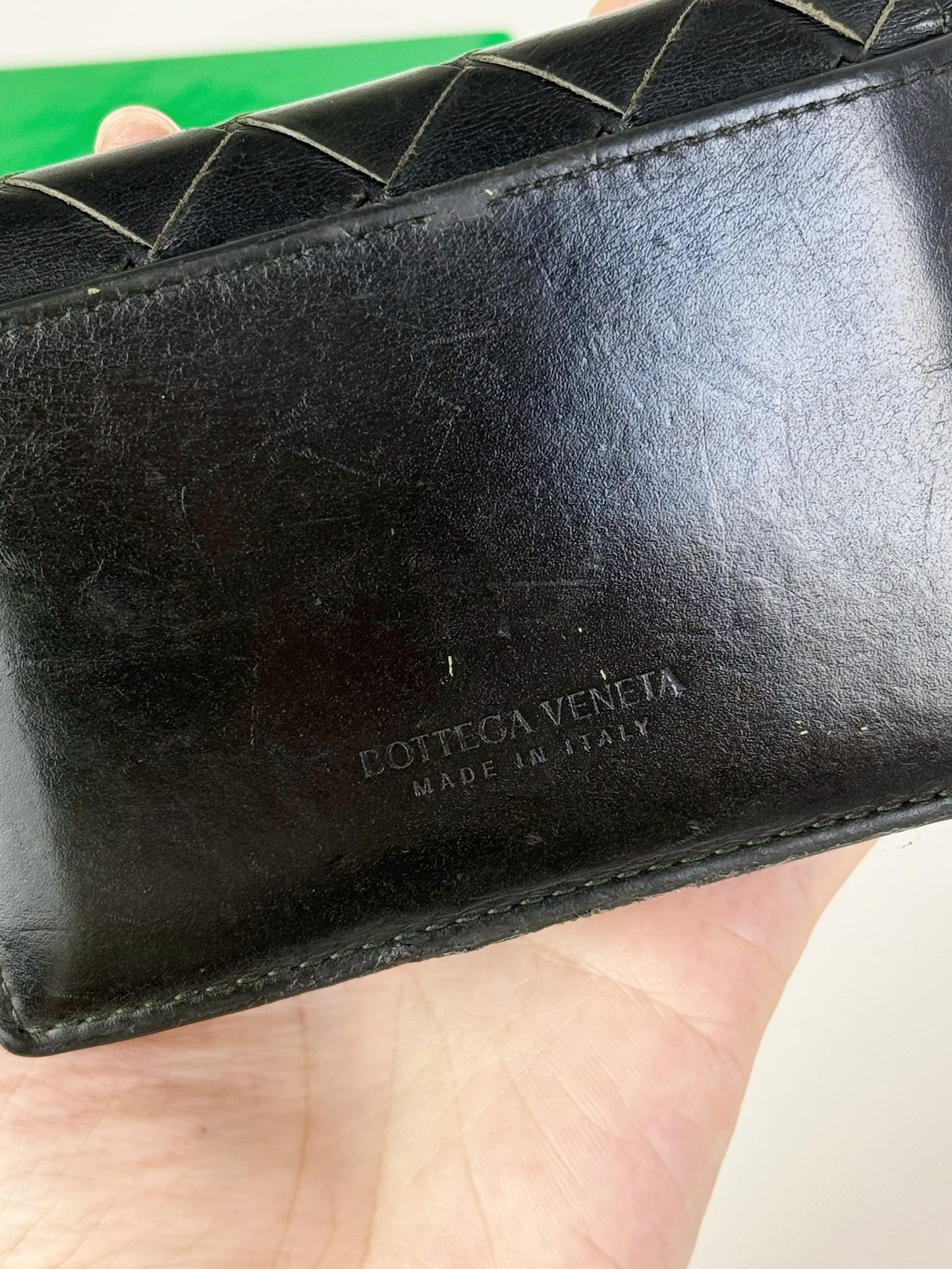 Bottega Veneta Business Intrecciato Card Holder Wallet