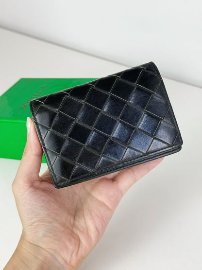 Bottega Veneta Business Intrecciato Card Holder Wallet