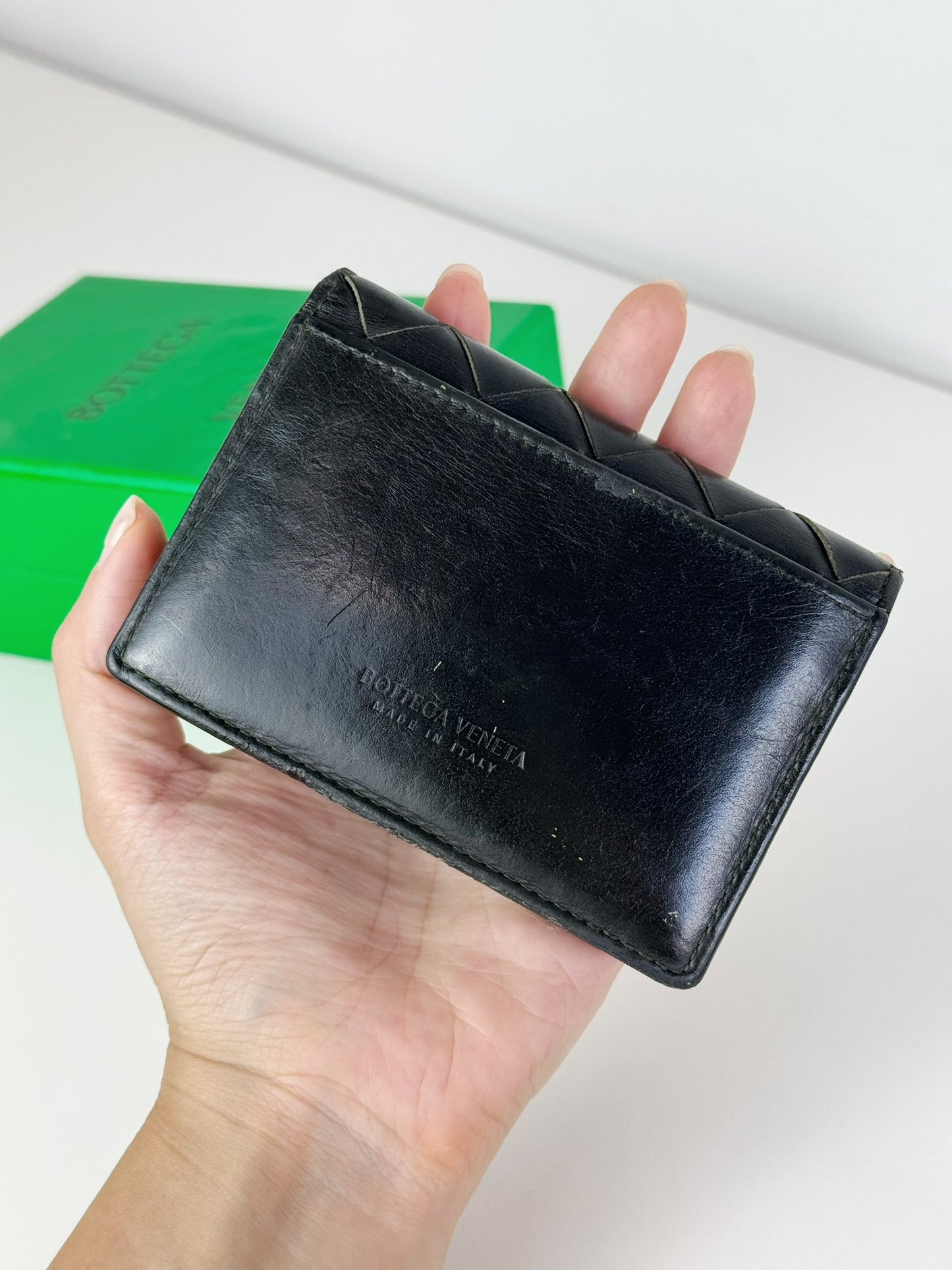 Bottega Veneta Business Intrecciato Card Holder Wallet