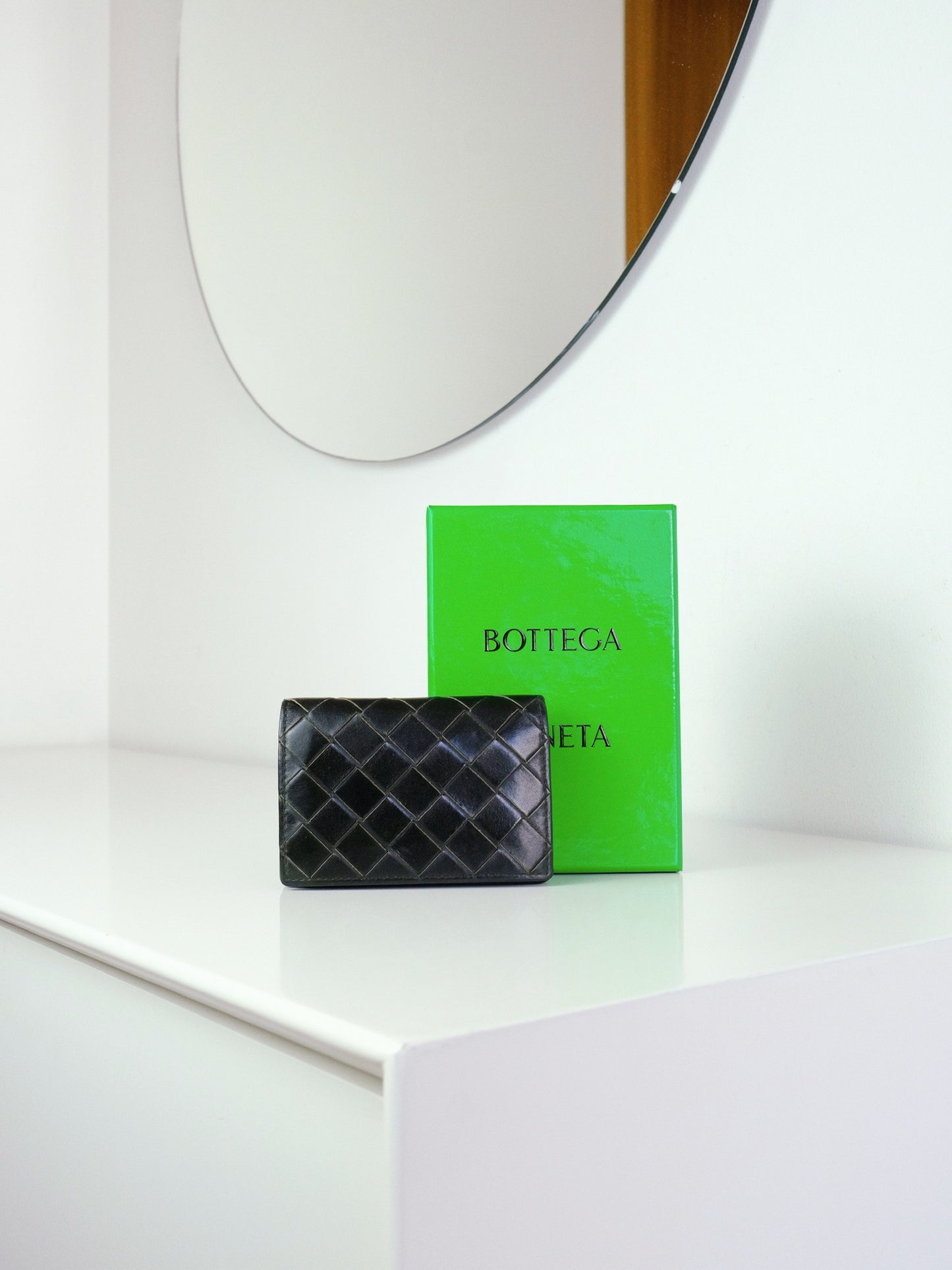 Bottega Veneta Business Intrecciato Card Holder Wallet