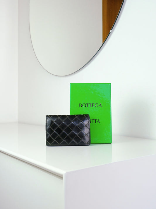 Bottega Veneta Business Intrecciato Card Holder Wallet